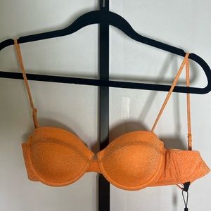 NWT Triangl Bikini Top in “Apricot Sparkle”